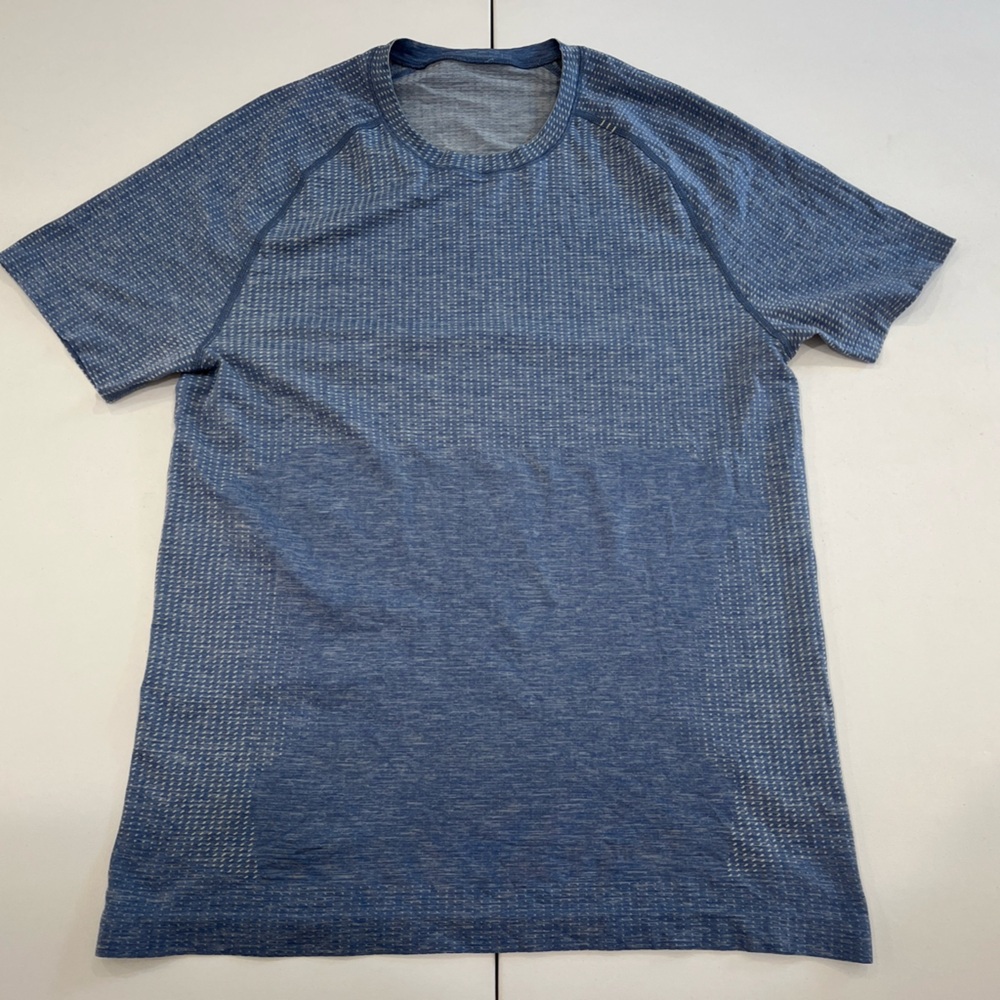 SOLD Lululemon Metal Vent Tech Shirt Blue Performance Active Gym Energy Men’s S